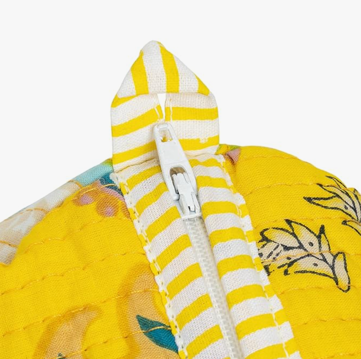 Travel Toiletry Bags (Yellow Floral)