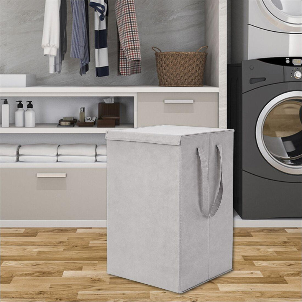 Laundry Bag - Foldable Laundry Basket With Lid & Handle - The Daily Bag