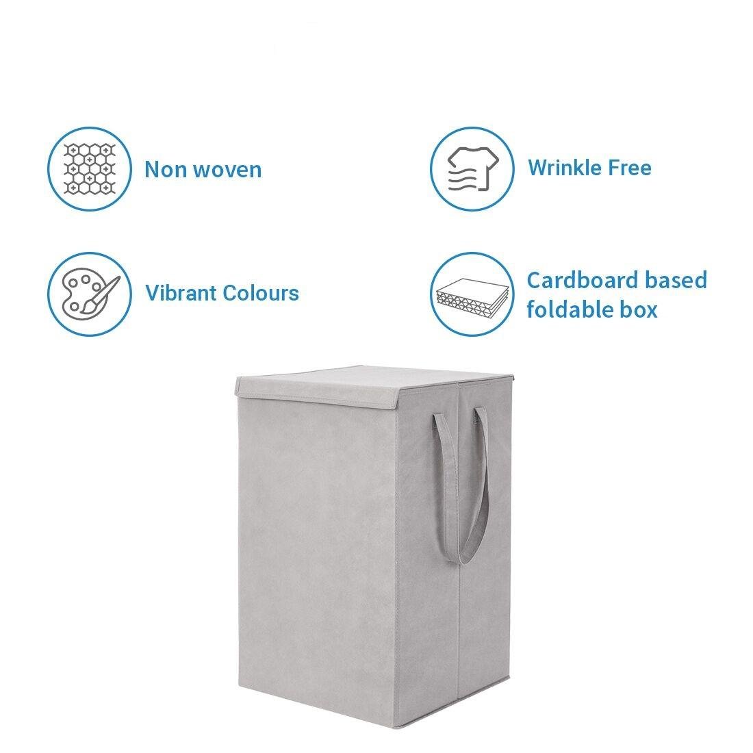 Laundry Bag - Foldable Laundry Basket With Lid & Handle - The Daily Bag